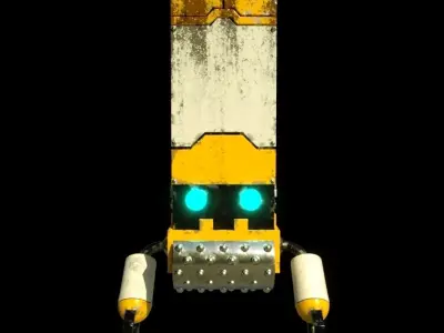 Cube Robot 3D model