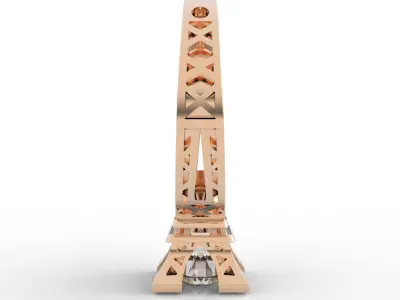 Diamond Tower Ring 3D print model