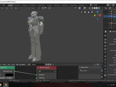 Aldnoah Zero KG7 Kataprakht 3D model