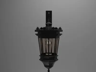Vintaged Street  Lamp 3D model