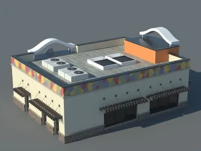 Taco Bell Restaurant 3D model