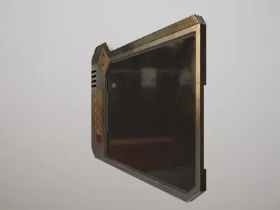 Sci-fi Touchpad 6 Low-poly 3D model