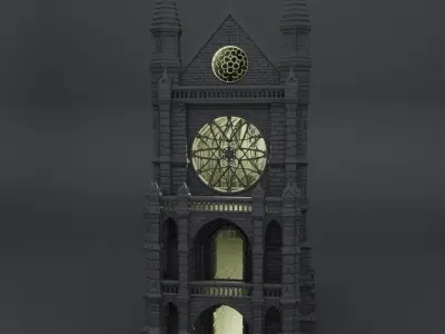 Reliquary Chapel Tabletop Terrain 28 mm 3D print model