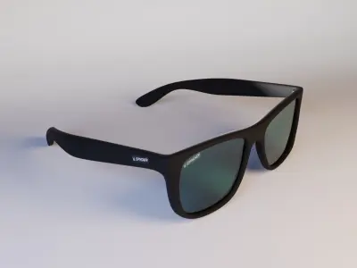 Ray-Ban Glasses Justing Classic Low-poly 3D model