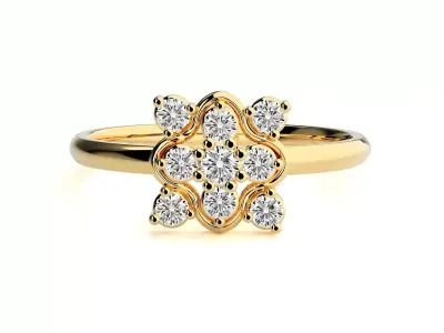 Women ring 3D print model 76
