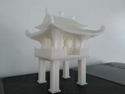 Khue Van pavilion-Temple of Literature Hanoi Vietnam 3D print model