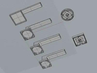Door Handle Bundle 1 3D model