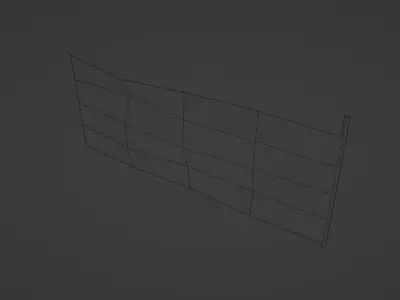 Low-Poly Orange fence Texture