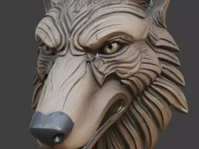 Viking Animal Totem 3D Model v03 Low-poly 3D model