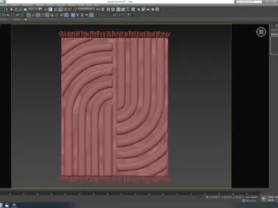 Karmen Hilo Tufted Rug Low-poly 3D model