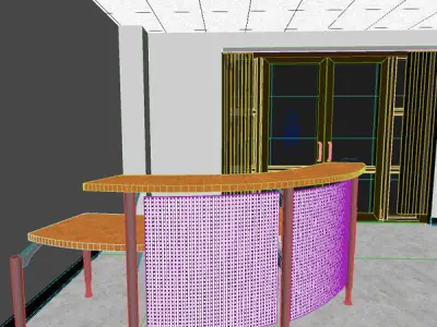 Reception Desk 3D model