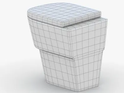 1547 - Toilet Low-poly 3D model