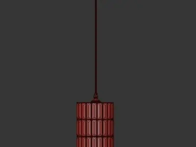 Adeline Crystal Cord Pendant 3D model