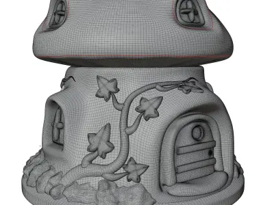 MUSHROOM HOUSE 3D print model