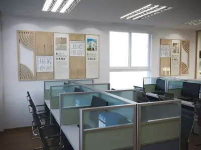 Teachers offices 3D model