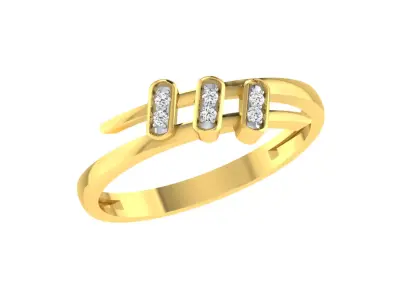 Solitaire Women Engagement Wedding Rings 3D print model purchase