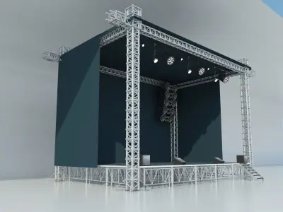 Stage Concert 3D model