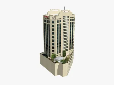 Oracle House Low-poly 3D model