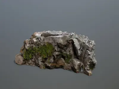 Mountain Low-poly 3D model 10