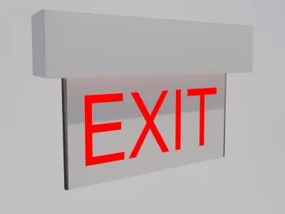 Exit Signs-001 3D model