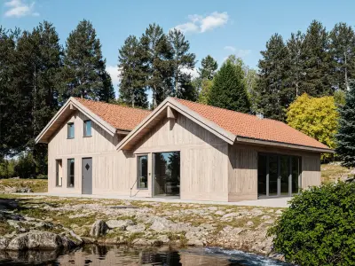 Scandinavian Villa 3D Model  House Design IFC SKP OBJ FBX GLB 3D model