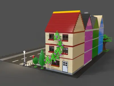 Lego fantasy 3D model