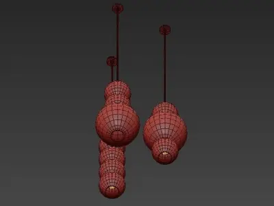 Formagenda spheres hanging from ceiling 3D model