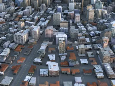 City 76 Low-poly 3D model