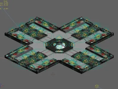 Satellite City Objects - Road 22 3D model