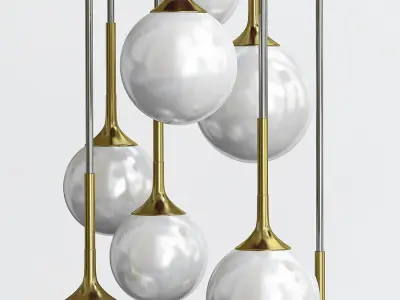 RESTORATION HARDWARE WHITNEY CHANDELIER 3D model