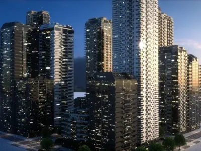 City Block Type B31 3D model