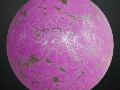 Painted Metal Surface PBR Seamless Texture