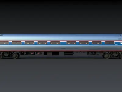 Amfleet 1 Coach Class Low-poly 3D model
