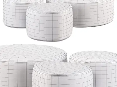 Sumo Pouffe By Bodema 3D model