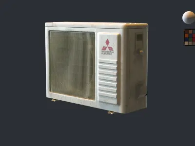 air conditioner 3D model