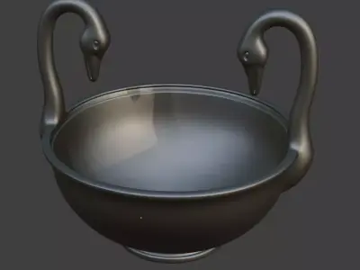 SWAN BOWL 3D print model