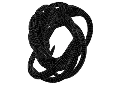 Abstract Ring Shape v6 005 Low-poly 3D model