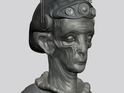 Full Body Sci Fi Creature  3D print model