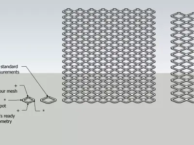 Deployed metal 3D model