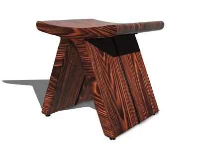 Flip V Stool 3D model