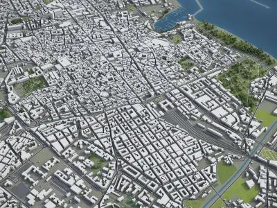 Palermo  Low-poly 3D model