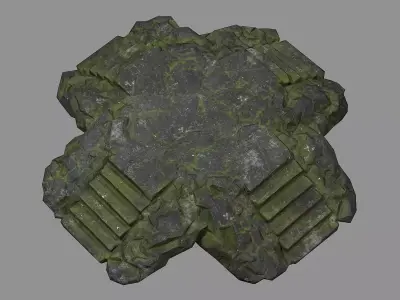 Staris Rock 06 Low-poly 3D model