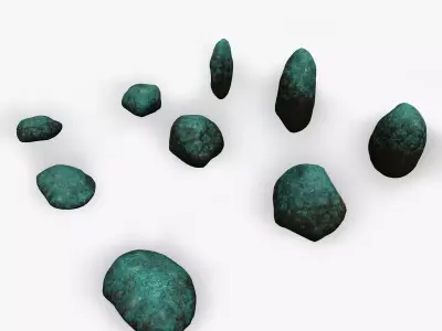 Assorted Boulders - Fantasy Low-poly 3D model