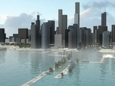 Chicago City 3D model