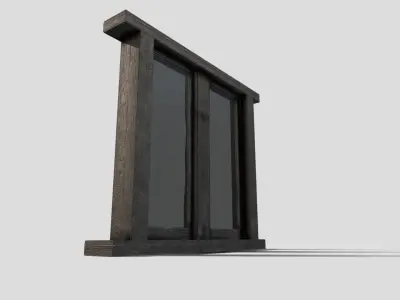 Generic Medieval Window Low-poly 3D model