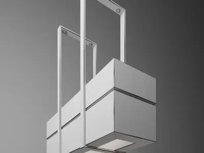 wooden light small Free 3D model