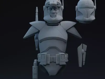 Clone Breaker One-Twelfth Scale Printable Kit 3D print model