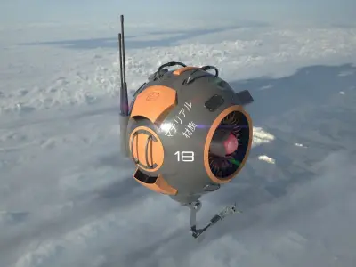 SciFi Probe Drone  3D model