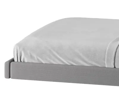 FACADE SHADOW VELVET QUEEN BED 3D model