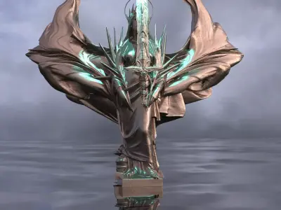 Lady of the Lake Power Handing Excalibur 3D 3D model
